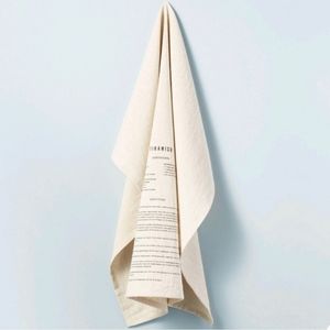 Hearth and Hand Magnolia Tiramisu Recipe Flour Sack Kitchen Towel Black/Natural